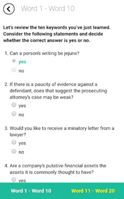 Verbal Advantage - Level 10 android App screenshot 2